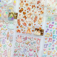 3 pcs/6 pcs Dream Skirt Ballet Animals Gilding Stickers Decor Scrapbooking Diy Journaling Cute Diary Stationery Sticker School