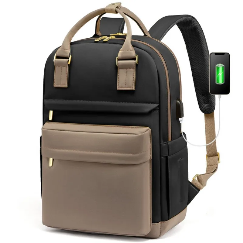 Girls Backpack Fashion Large Capacity Laptop Bag Handheld Mommy Travel Backpack School Bag