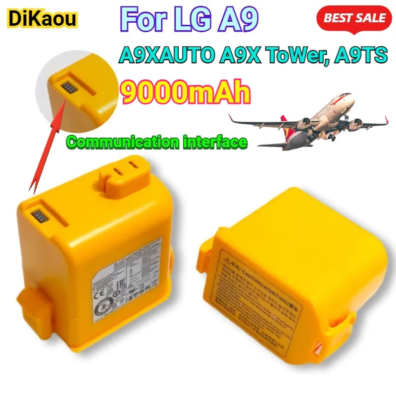 

25.9V 9000mAh For LG A9 with Communication Suitable for LG A9 A9X-AUTO A9X Tower A9T-S Vacuum Cleaner Battery with Communication