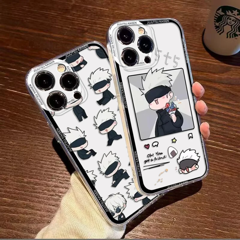 jujutsu kaisen cartoon Soft Case for Redmi 10 7 7A 8 8A 9 9A 9C 9T S2 10A 10C Note 9S 11 PRO 4G 11S