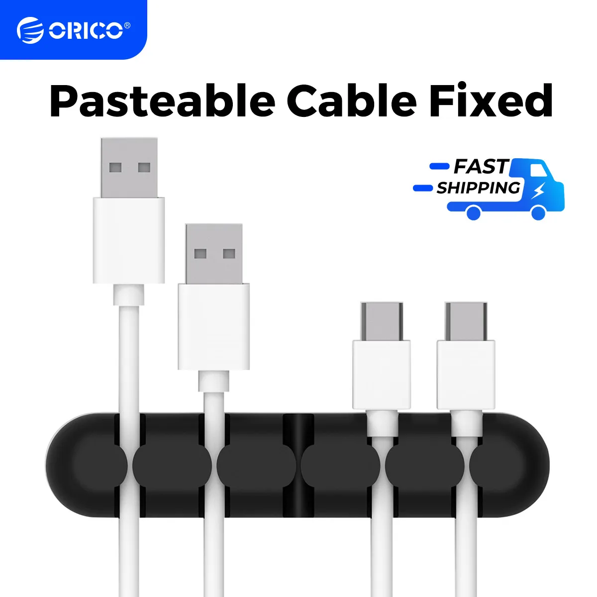 ORICO-Support de câble en silicone pour souris, clavier, écouteur, casque, enrouleur USB, clips de gestion bien rangés, bureau
