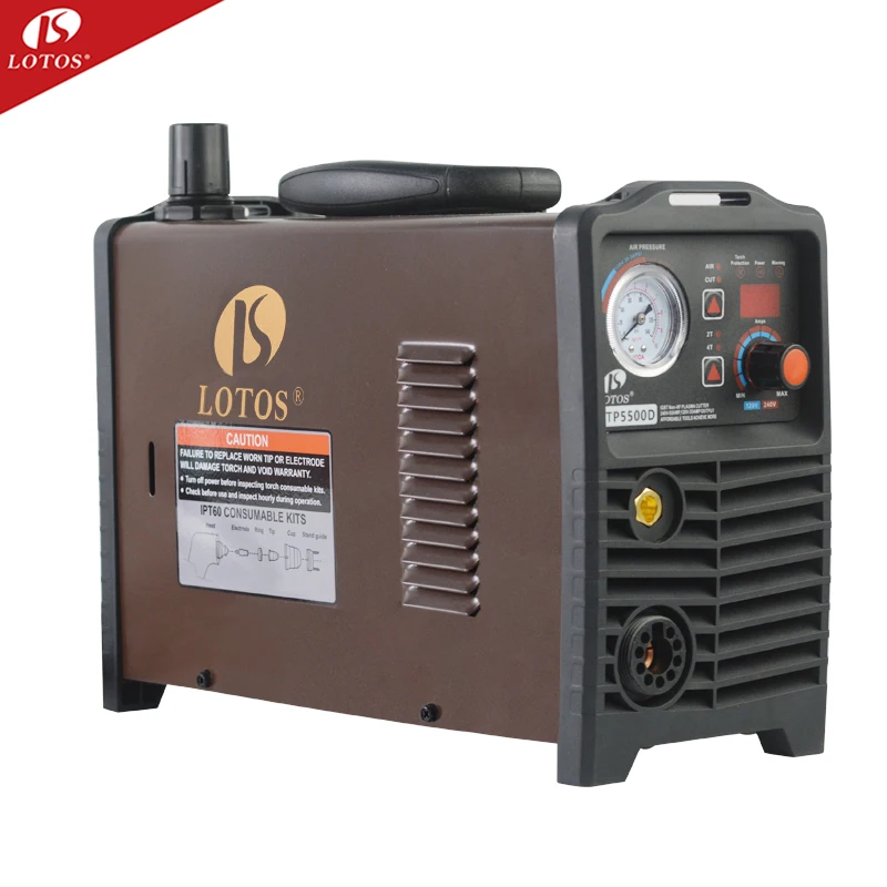 Lotos LTP5500 Plasma+cutter+cnc Inverter Metal Cutter 18mm Smoothing Cutting110/220v Portable Igbt Plasma Cutting Machine