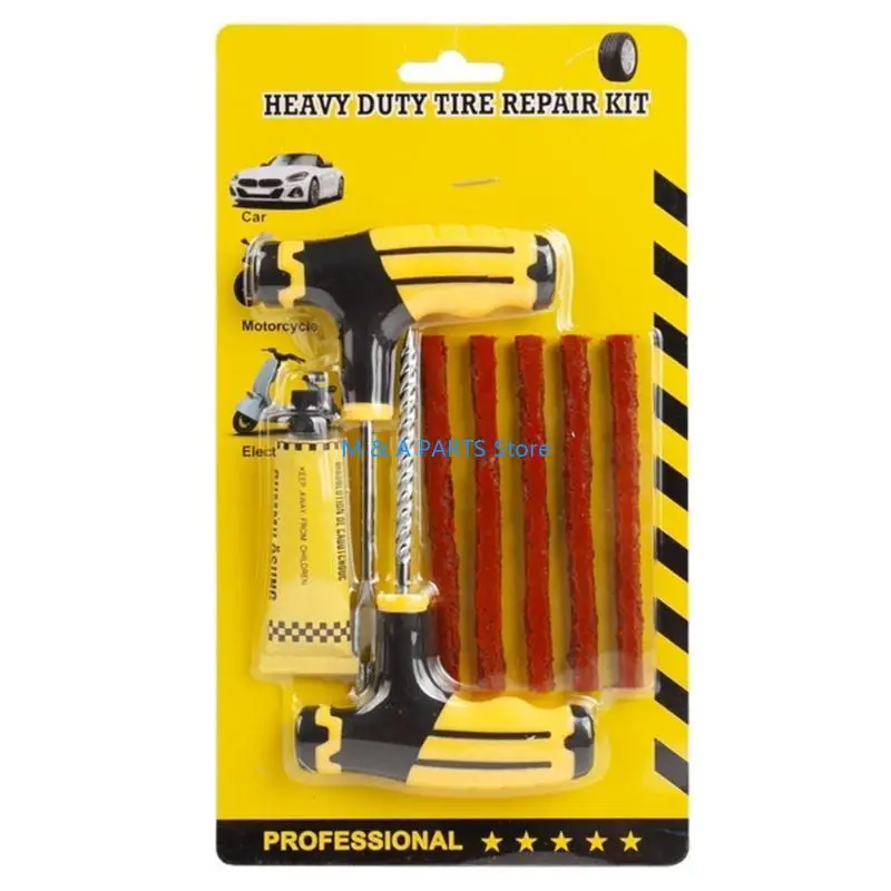 

U1JF 8Pcs Tire Repair DIY Flat Tire Repair Car Truck Motorcycle Home Plug Patches