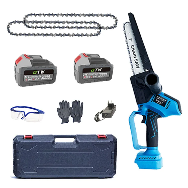 

DTWA2-0048 Top Selling Professional Electric Cordless Chainsaw Tool Battery Powered 21V Chain Saw for Wood Cutting