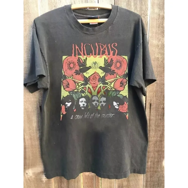 Camiseta con tema de Incubus Band "A Crow Left of The Murder", camiseta para hombre, nuevo producto de verano, adecuado tanto para hombres como para mujeres