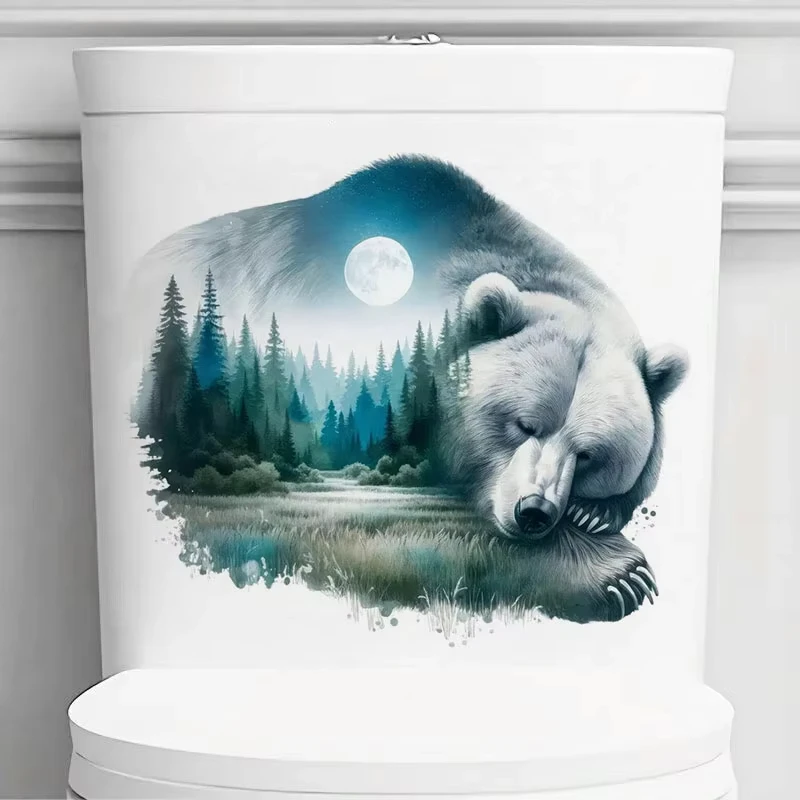 Powerful Grizzly Stickers Decoration for Living Room, Wall, Bedroom