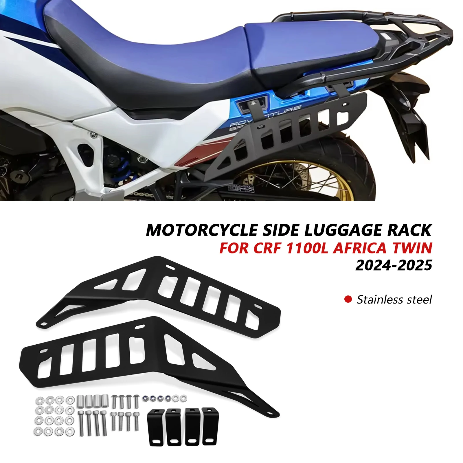 For Honda CRF 1100 L Africa Twin 2024-2025 Motorcycle Side Trunk Bag Holder Saddle Bag Trunk Bag Support Bracket Luggage Racks