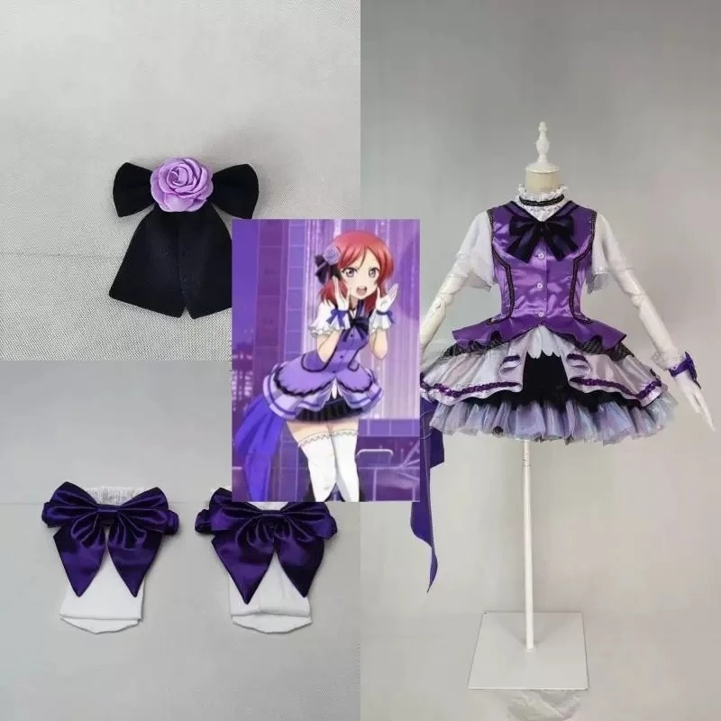 Disfraz de Cosplay de Maki Nishikino de Love Live μ's, Temporada 2, KiRa-KiRa Sensation, Vestido de Escenario para Conciertos de Seiyuu, Uniforme para Fiesta de Halloween