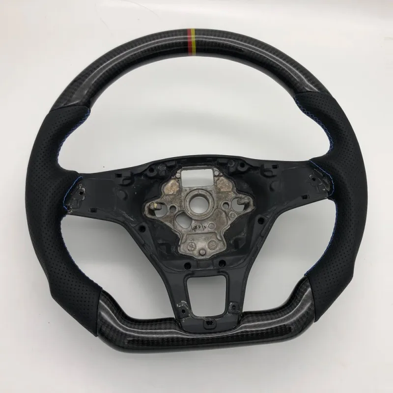 Real Carbon Fiber Steering Wheel Replacement Parts Fits for Audi Q7 2016 2017 2018 2019 Car-Styling Interior Parts Accessories