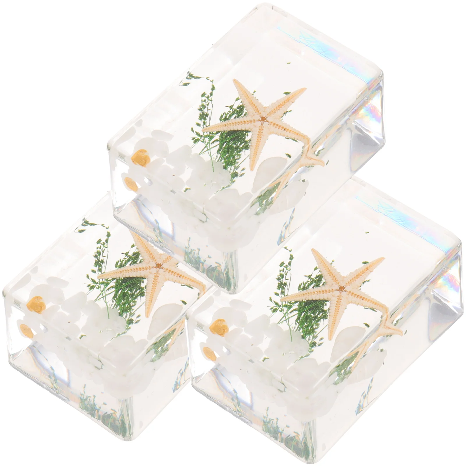 

3 Pcs Specimen Ornaments Animals Exquisite Resin Decor Ocean Shaped Modeling Table Mini Travel Craft