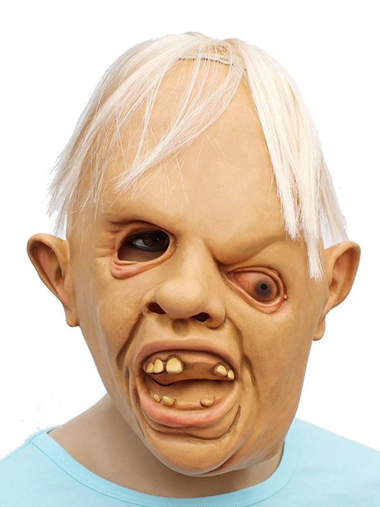 Halloween Clown Devil Mask One-Eyed Demons Horror Headgear Novelty Latex Goonies Sloth mask Full Head Masks Party Costume Props - Image 2