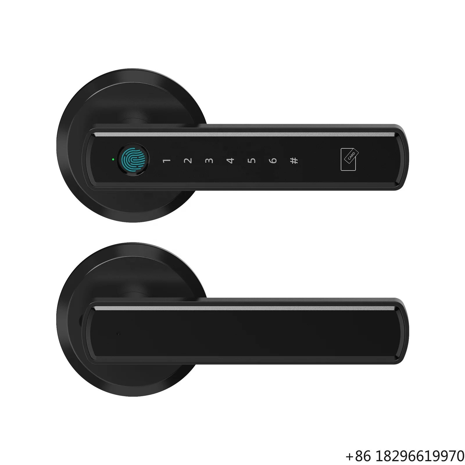 American Smart Door Lock Easy Installation Electronic Interior Fingerprint Replacement Smart Lock for Bedroom Wood Door