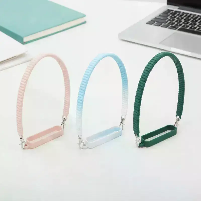 Soft Silicone Water Bottle Handle Sling Durable Wear Resistant Strap Fit 8-40oz Bottles for Outdoor Picnic Hiking Trip