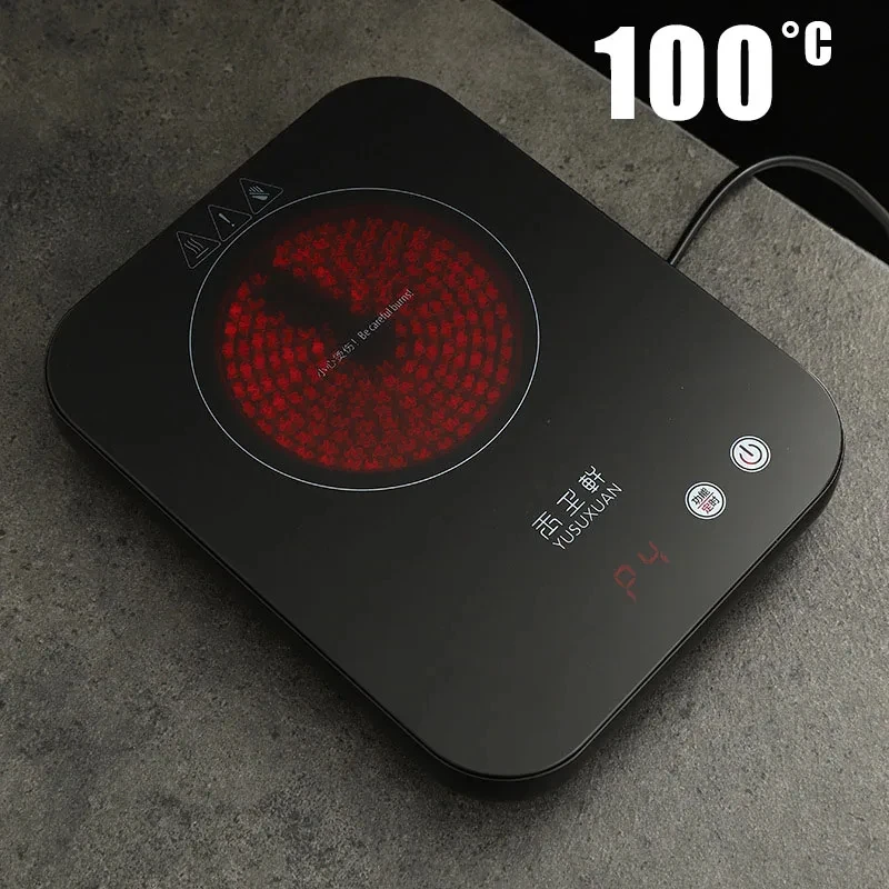 

800W Electric Ceramic Stove 100°C Cup Heater Smart Tea Stove Ultra-thin Electric Hot Plate Heating Furnace Hot Tea Makers 220V