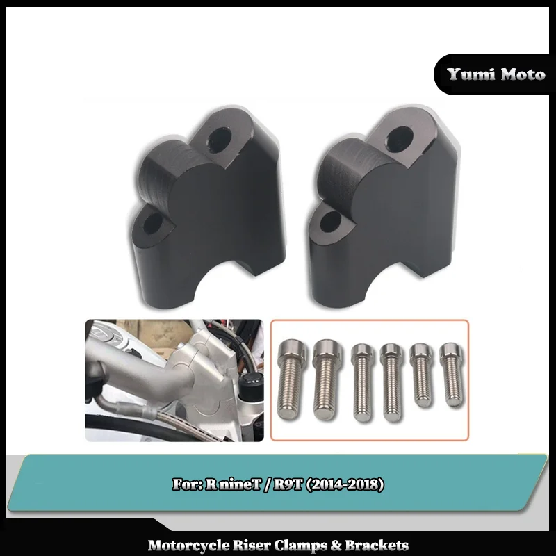 

For BMW RNINET R NINET R nine T Rnine T R9T 2014-2018 2017 Motorcycle CNC Handlebar Riser Drag Handle Bar Clamp Extend Adapte