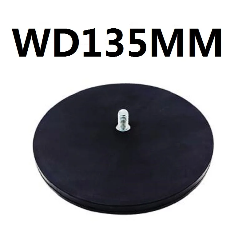 1PC D66mm/D43mm Magnet Base Rubber Covered NdfeB Holder Magnetic Mounting 1/4 3/8 M8/M6 Screw for SLR Camera LED Lighting Tools