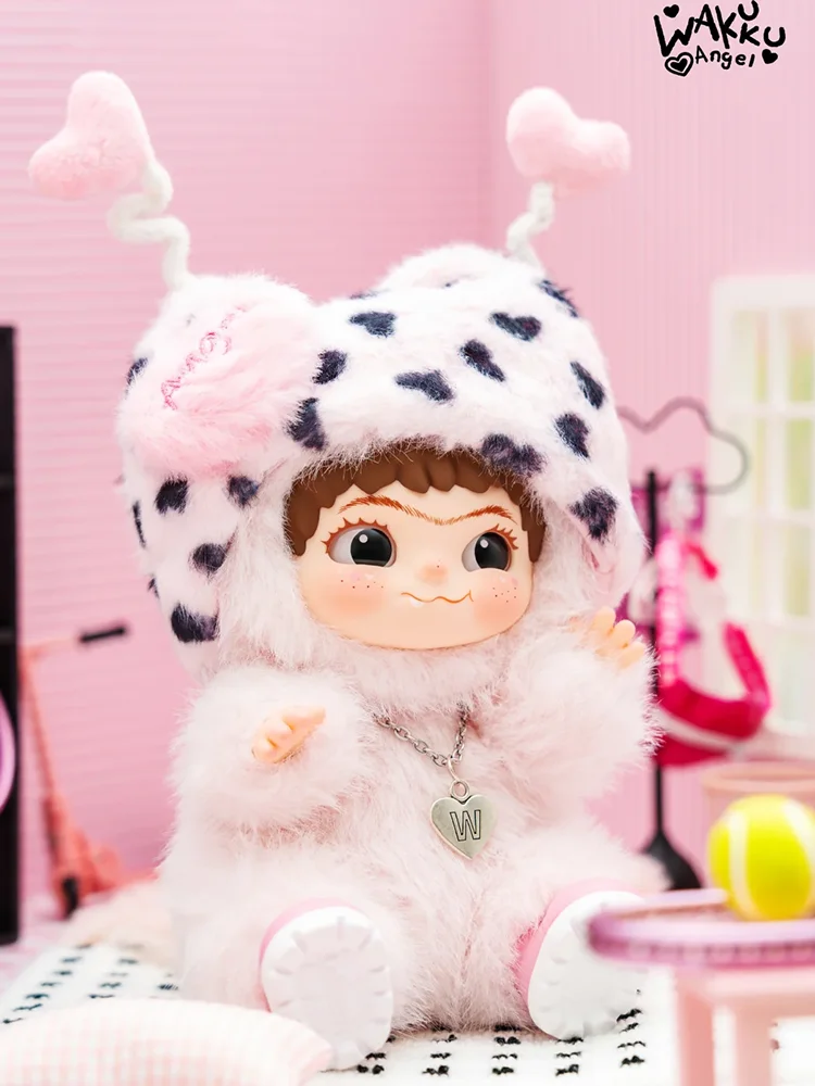 

In Stock 19cm New Wakuku Angel Series Blind Box Pink Love Angel Doll Model Bag'S Ornament Pendant Collection Toy Girl Gifts