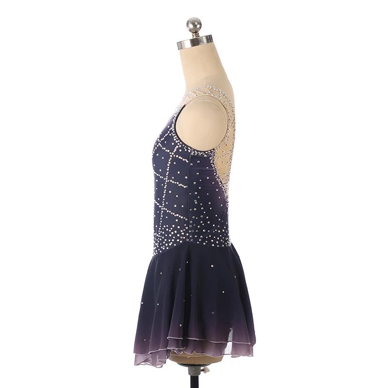 Children's Adult Figure Skating Dress Kosten Performance Dress Competition Grading Skirt Gradient Color
