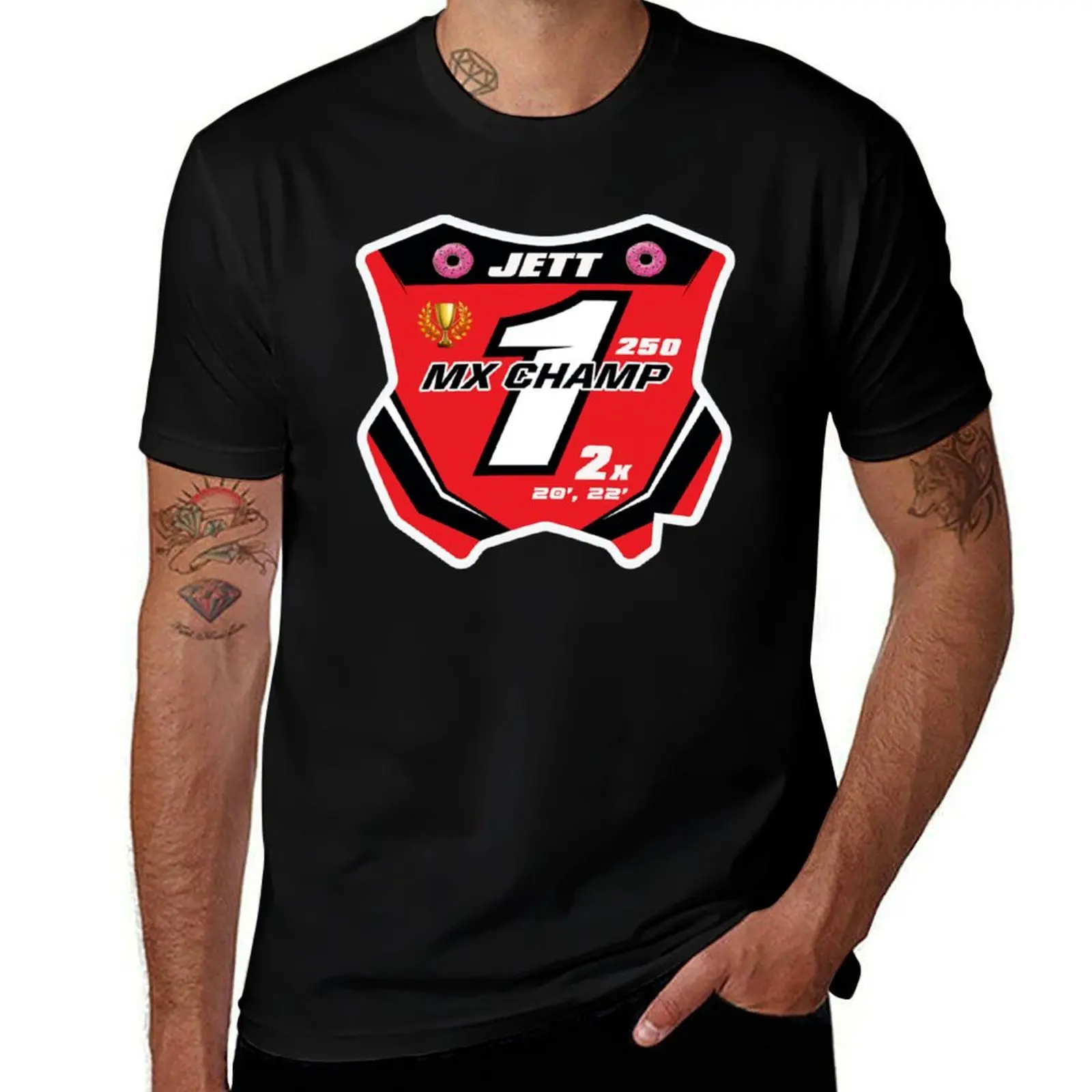 

Jett JL18 Lawrence Motocross Dirt bike Champion Gift Design 2021 2022 T-Shirt summer tops mens clothes
