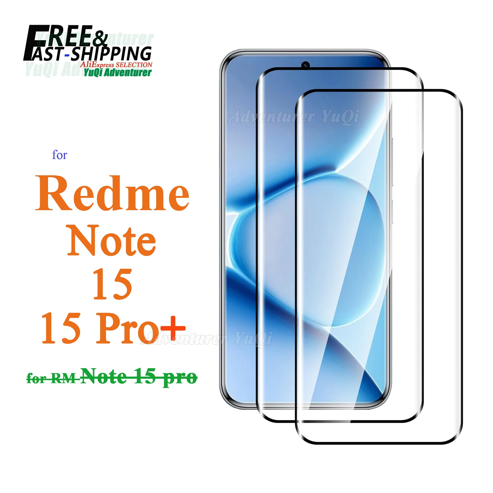 

3D Screen Protector For Redmi Note 15 Pro Plus Curve Screen Side Glue Tempered Glass HD Crystal 9H Anti Scratch Case Friendly