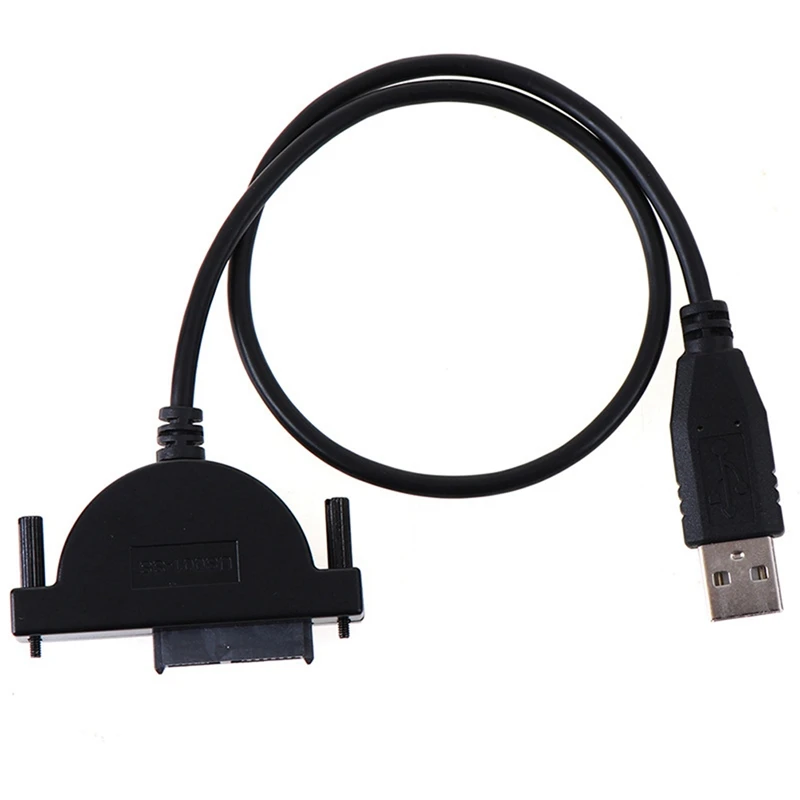 USB 2.0 para mini cabo adaptador sata, 7 + 6, 13pin, para laptop, cd, dvd, rom