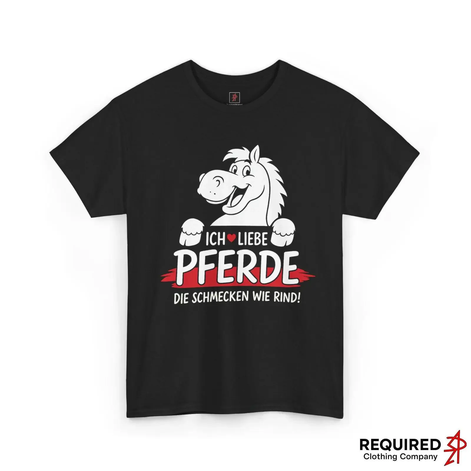 Camiseta Ich Liebe Pferde Die Schmecken Wie Rind, Anti-Vegano, Vegetariano, Vintage, Lavada, Ropa de Diseñador, Ligeramente Versátil
