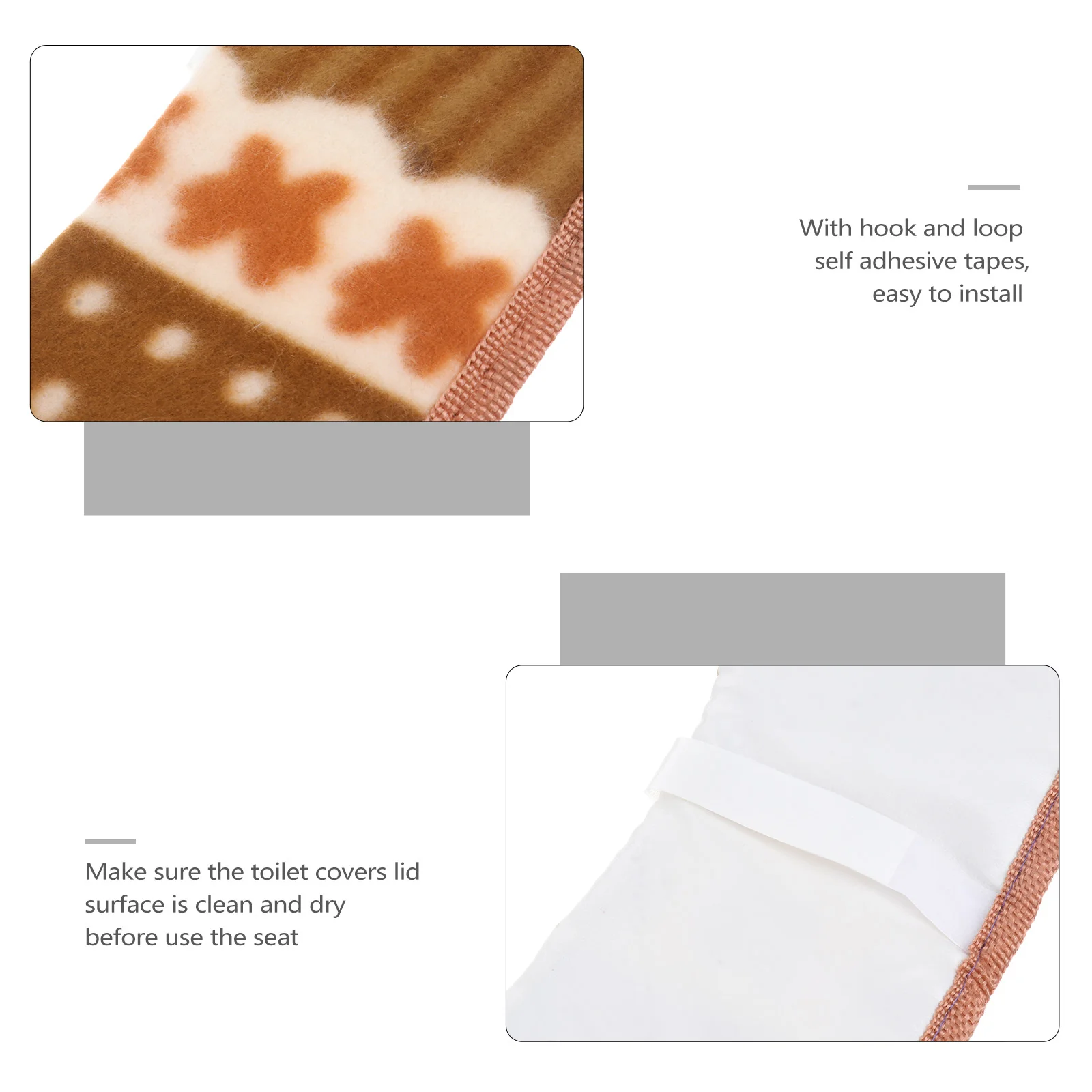 

Cushion Cover Seat Warmer Pu Toilet Lid Cover Soft Cushion For Home Travel Coffee Color Toilet Seat Pad