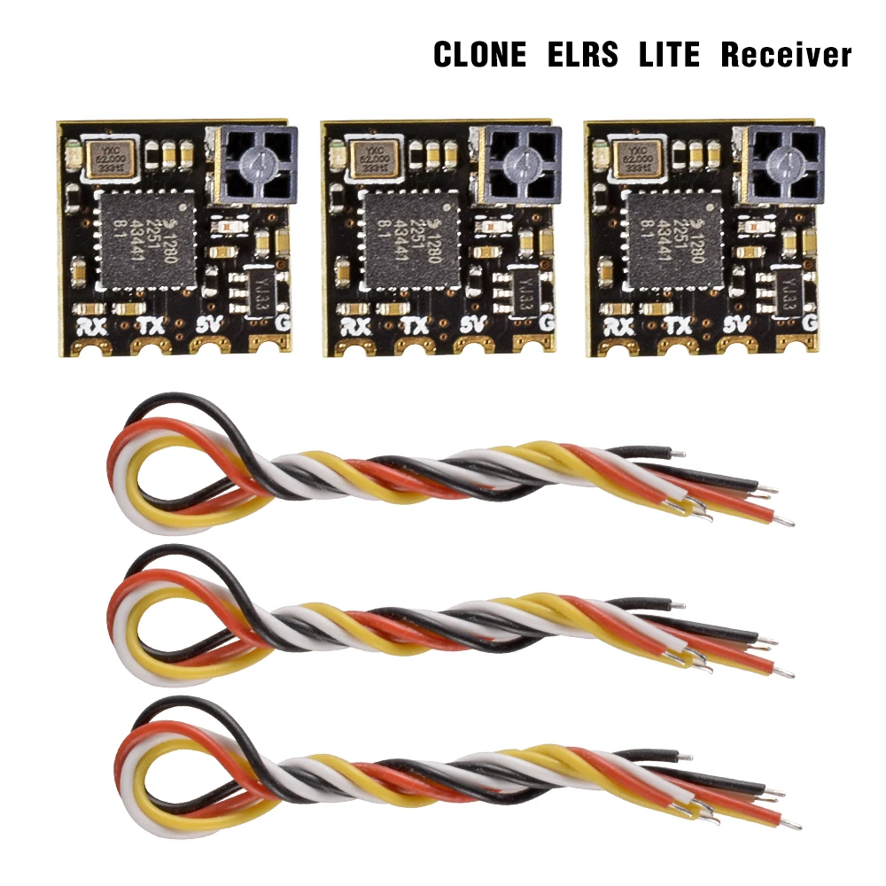 2.4GHz 915MHz ELRS Nano ExpressLRS Receiver with T Antenna Support WiFi Upgrade for RC FPV Traversing/Racing Drone