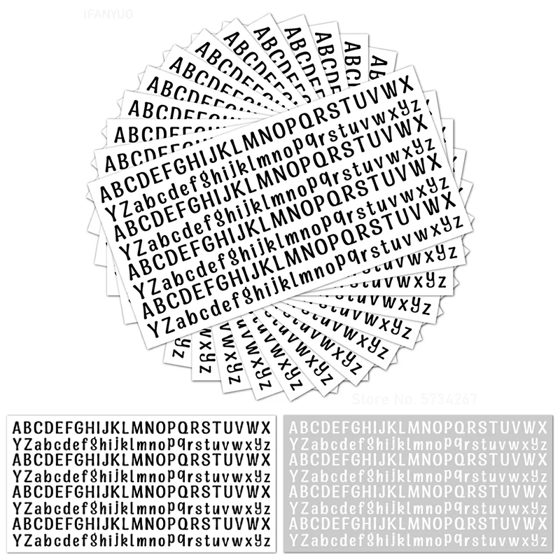 ABCDEC Alphabets Aufkleber: Perfekt für DIY-Journaling, Scrapbooking & kreative Planer