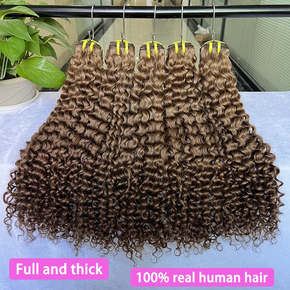 

# 8 цветных глубоких вьющихся человеческих волос, 100% необработанные вьетнамские волнистые волосы, наращивание волос, 100 грамм, 18-26 дюймов для женщин