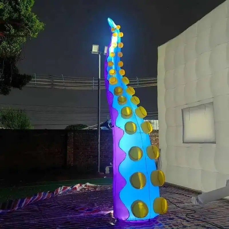 Giant Iatable Octopus Tentacle Light For Halloween,Octopus Arm Legs With Blower Outdoor Events, Stage Roof Party Decor
