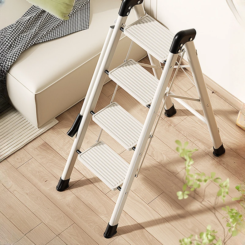 

Ladder, foldable, retractable, indoor, multifunctional, and portable, thickened herringbone ladder for household use