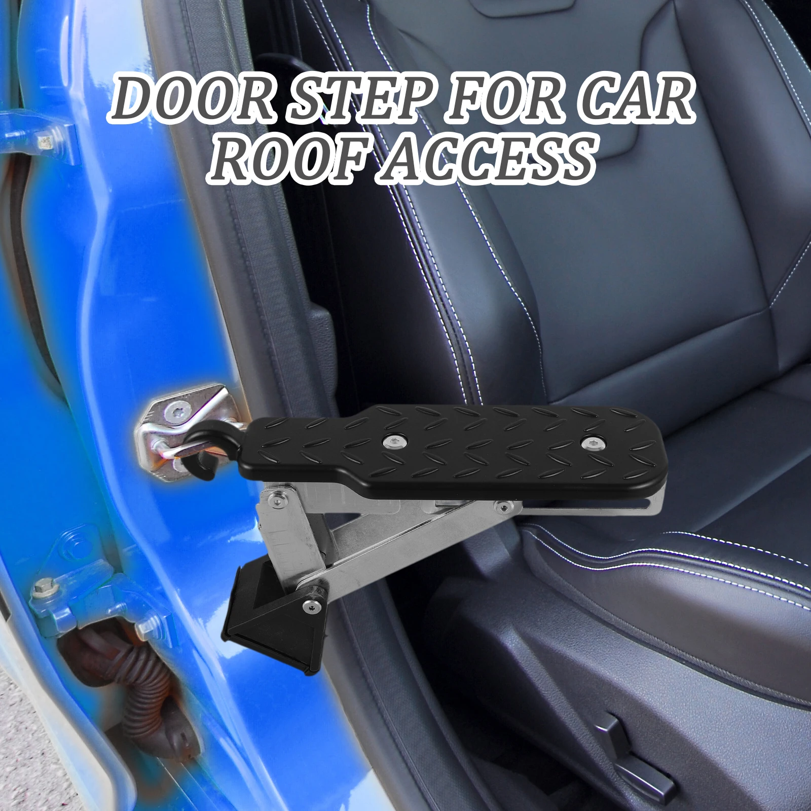 

Aluminum Alloy Step Black Durable Roof Access Pedal Accessories For Truck Roof Pedal Vehicle Installation Truck Steps Upgrade
