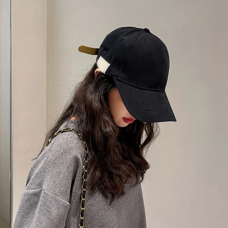 خمر بلون قبعة بيسبول للنساء الرجال الهيب هوب قابل للتعديل Snapback قبعة الكورية للجنسين الصيف في الهواء الطلق بلغت ذروتها قبعات