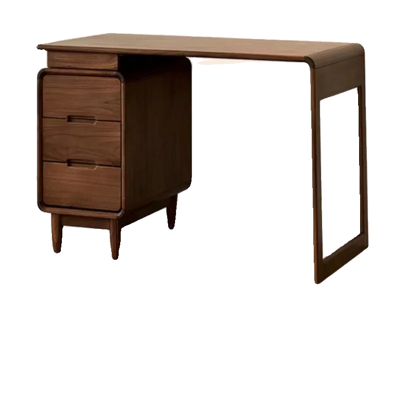 North American black walnut all solid wood desk new Chinese study small apartment modern simple computer