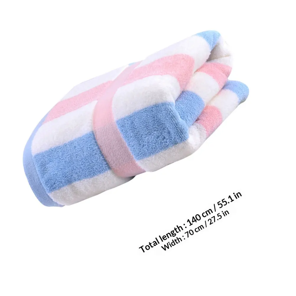 Pure Cotton Bath Sheet Colorful Bathroom Towel Soft Thickened Absorbent Large Household Bath Towel Portable Quick Drying Skin