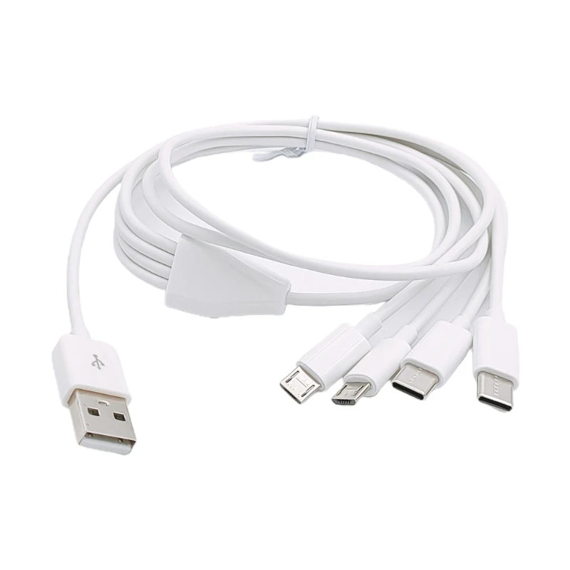 멀티 충전 케이블 USB to 마이크로 USB C 타입 케이블, 휴대폰 태블릿 충전 코드, USB 충전기 스플리터 케이블, 4 in 1