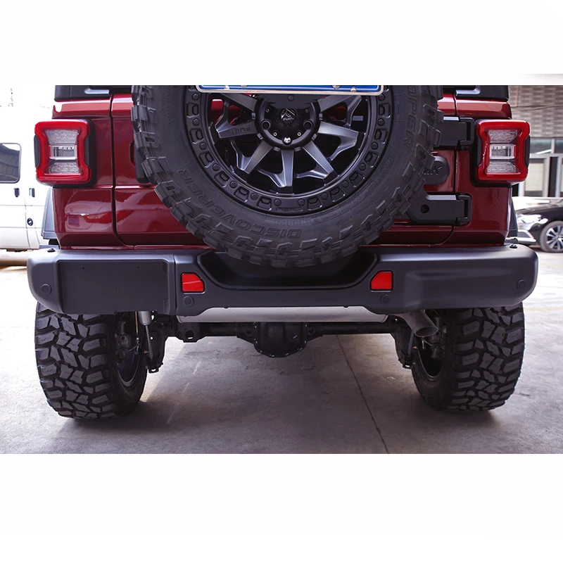 

New 4x4 Maiker Off Road Accessories 10th Anniversary Steel Rear Bumper With Sensor Holes For For JL 2018+ Bolt-On