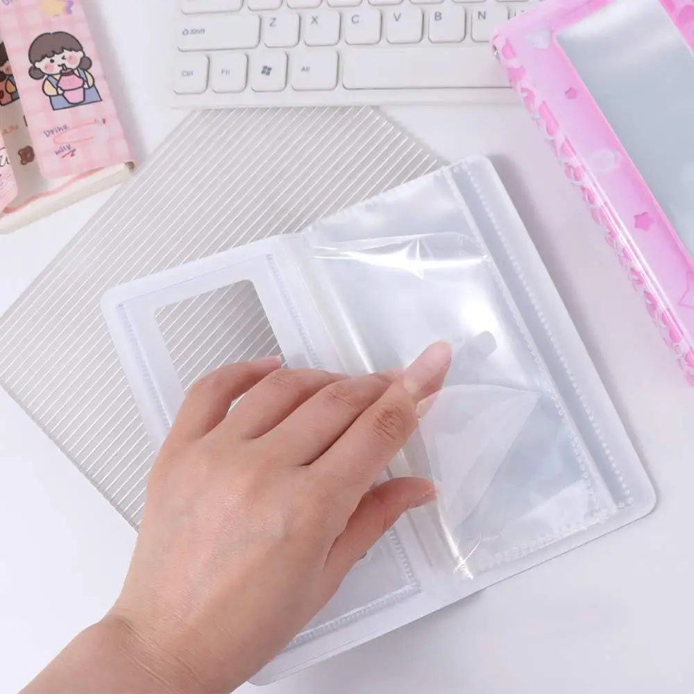 Y2K بولي كلوريد الفينيل غطاء البطاقة الكورية ألبوم الصور المفاتيح قلادة الحلو الكورية نمط معرف صور بطاقة الصور إطار المعبود صور بطاقة #4