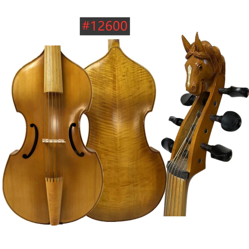 

Baroque style SONG Maestro Carved scroll 6 strings 29 1/2" viola da gamba #12600