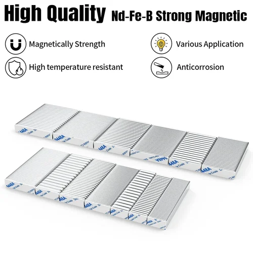 Imagen 2 del producto Imán Superfuerte con Adhesivo N35, Bloque Magnético de Neodimio NdFeB, Potente Imán de Disco, Imanes para Refrigerador ﻿
