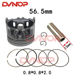 56.5mm standard piston & ring set (13mm wrist pin) for Motorcycle 156FMI 157FMI CG125