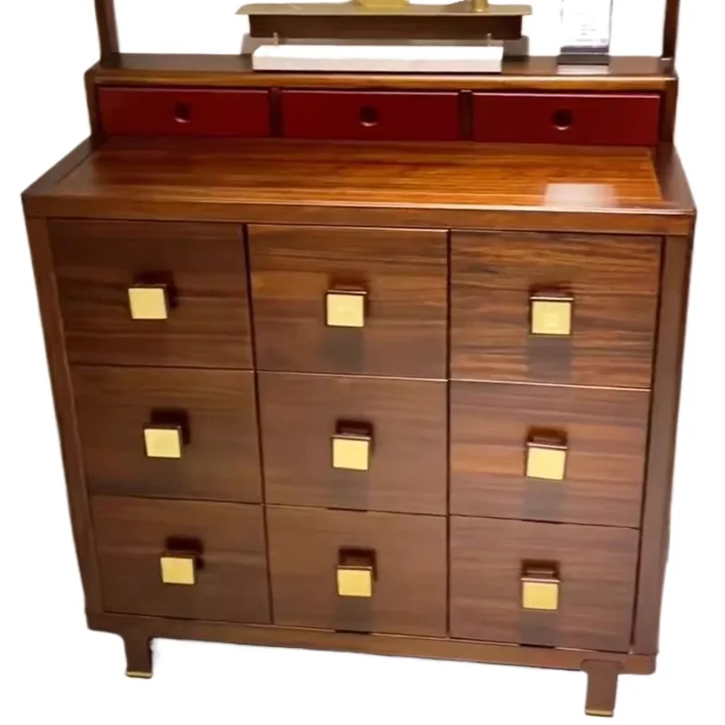 

New Chinese modern simple ebony chest, bedroom storage locker