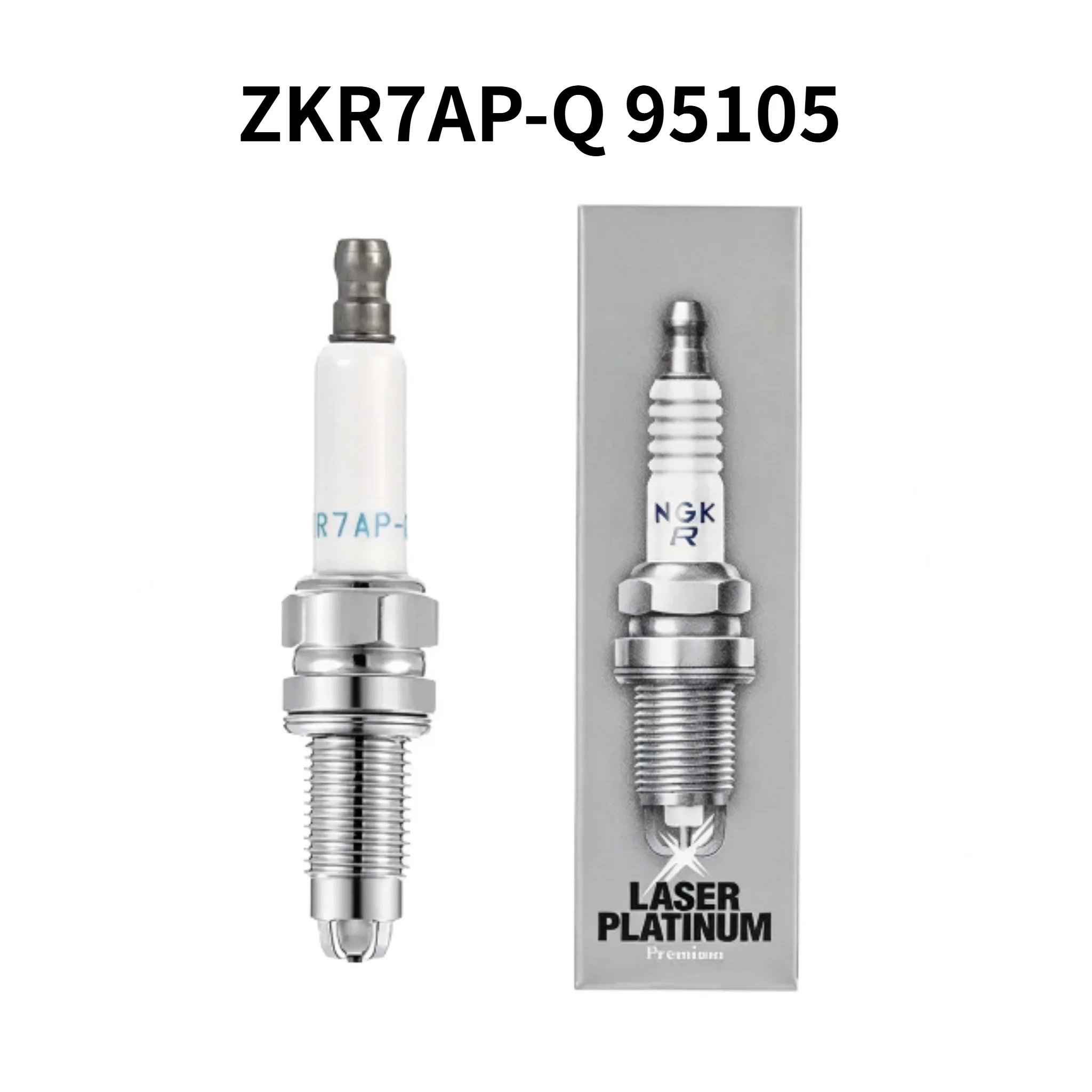 NGK Laser Platinum 4 Electrode Spark Plug ZKR7AP-Q 95105 Cross Reference OE 101905606A Fits Audi A8L VW Touareg Phaeton Multivan