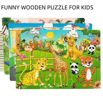 Jeu intellectuel en bois à pensée logique, Puzzle, véhicule ...