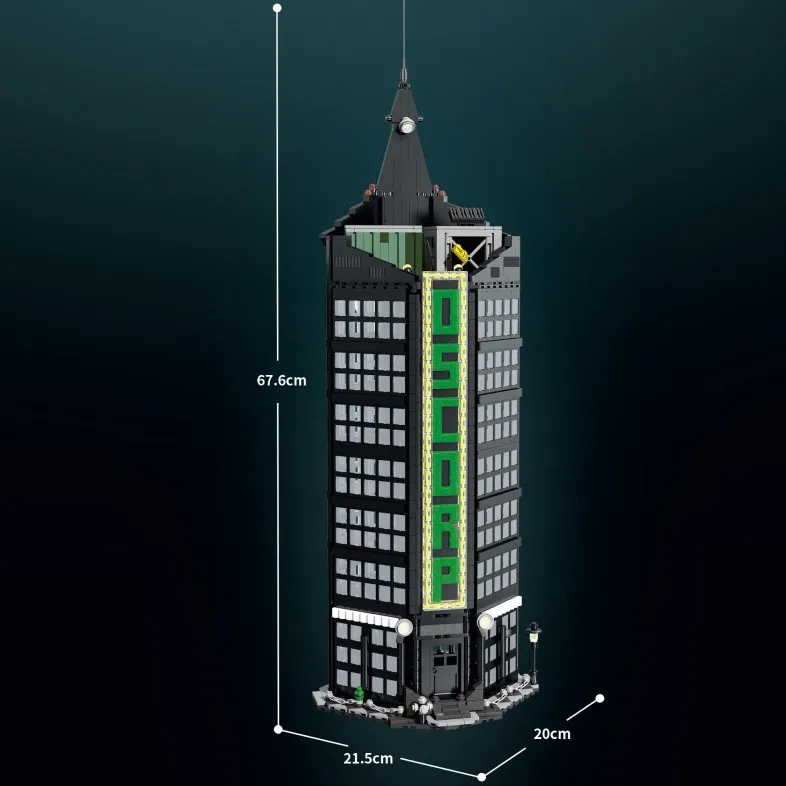 Movie Oscorp Tower Model Technical Bricks City House Game Architecture Sets Castle Building Blocks Modular Technology Toys Gift