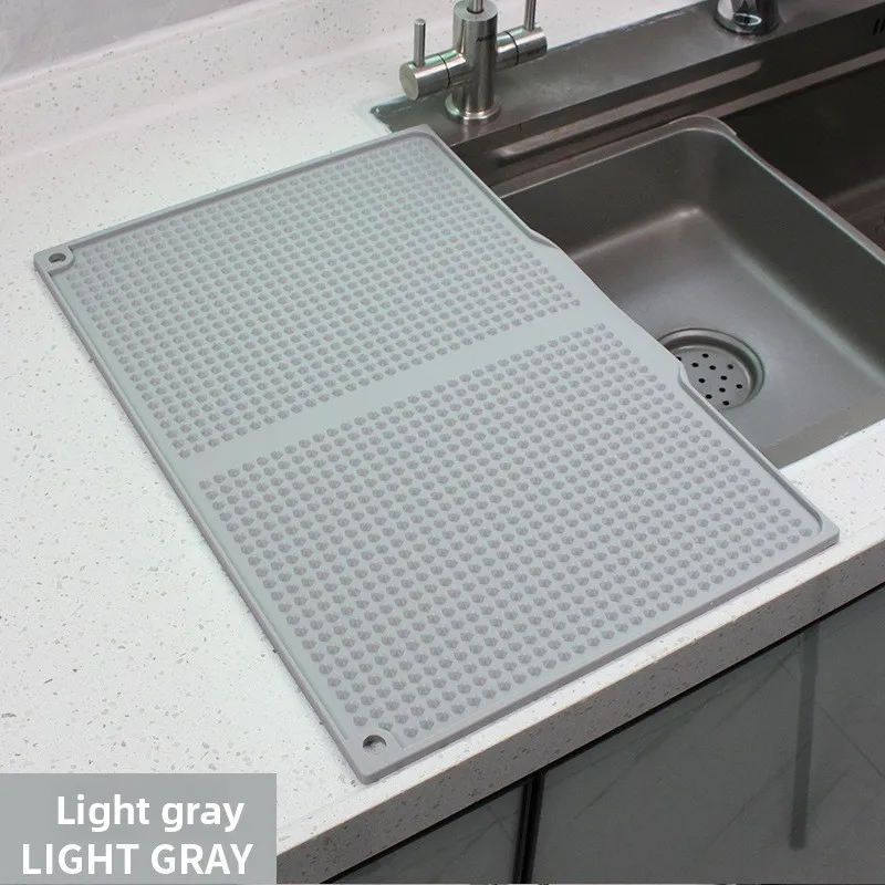 

Silicone Drain Pad Kitchen Desktop Heat Insulation Pad Countertop Dry Mat Drain Bar Mat Vegetable Bowl Mat Anti-scalding Pad..