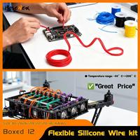 Heat Resistant Flexible Silicone Insulated Wire Kit 30-18 AWG Tinned Copper Stranded Cable 5 Colors in One Box for Electronics