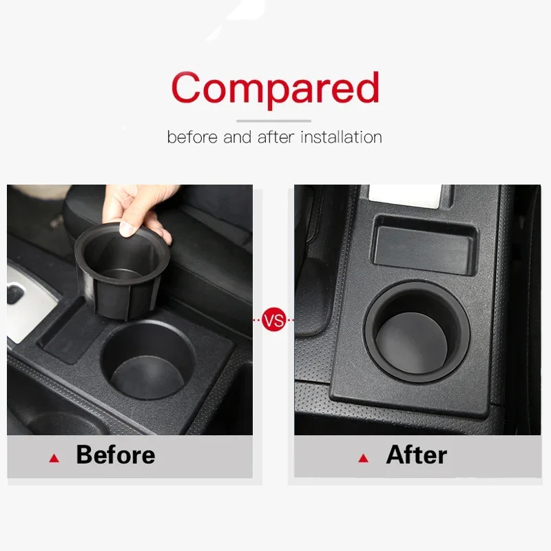 For 07-21 Toyota FJ Cruiser central water cup storage box car TPE anti-noise shock absorber water cup storage box accessories