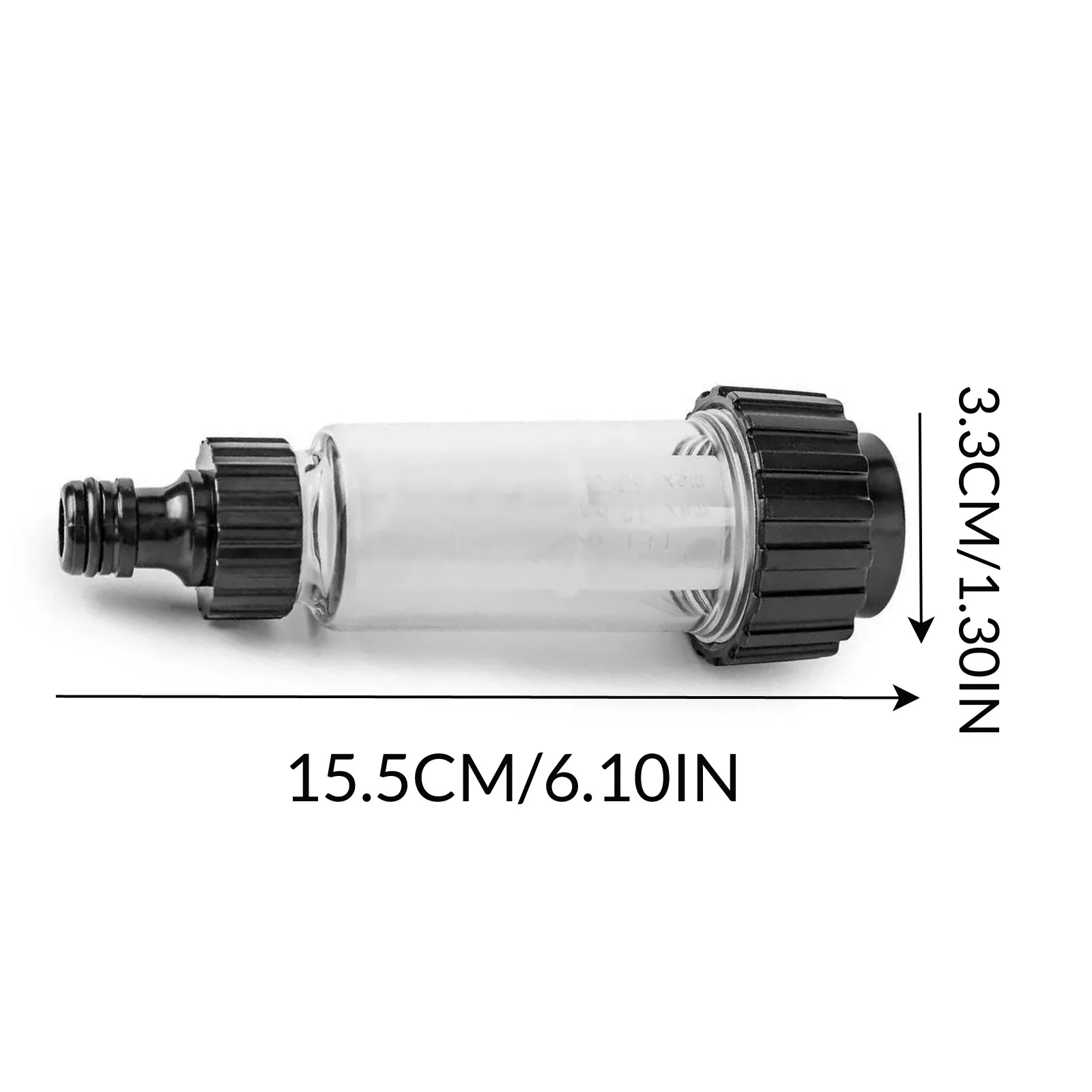 Uso multifunzione Filtro trasparente per idropulitrice ad alta pressione Riutilizzabile e pulibile Filtro per lavatrice completamente smontabile e pulibile